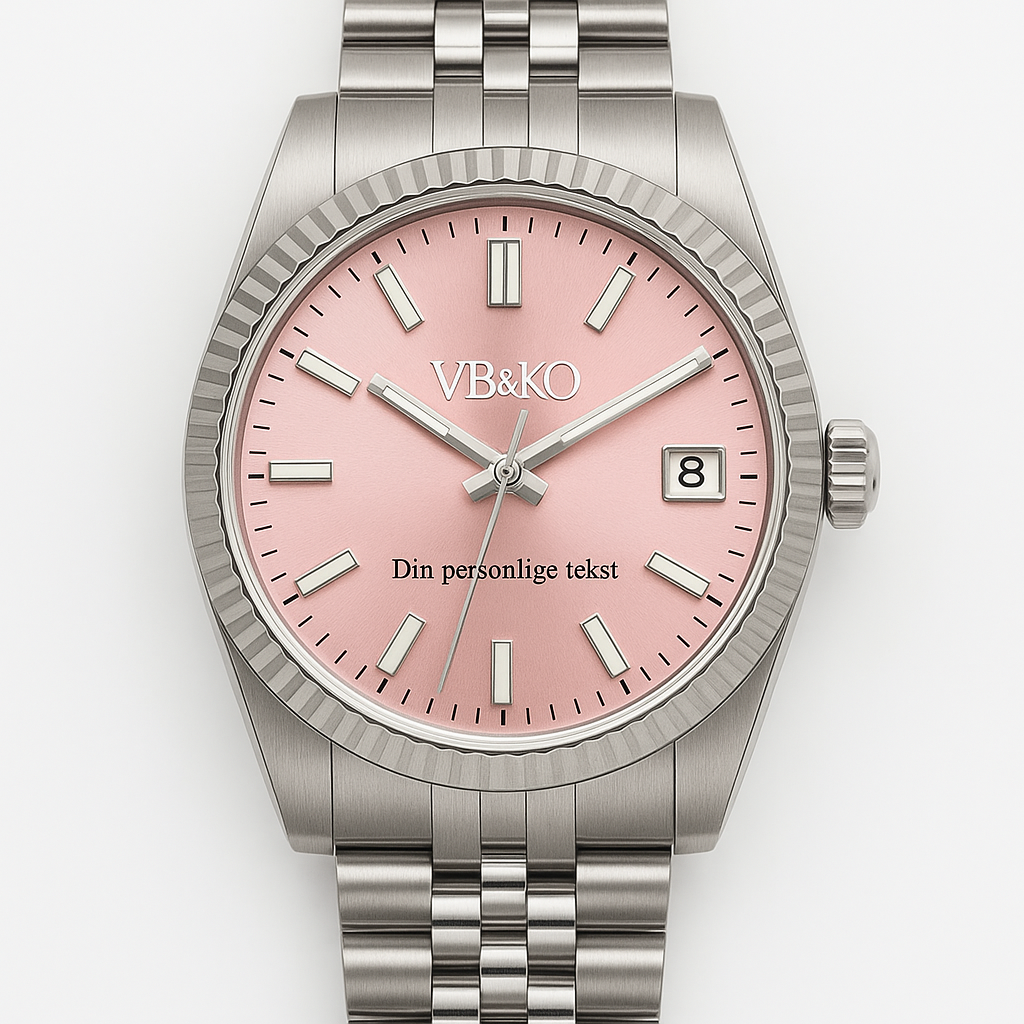 VB&KO Custom Automatic – Håndlaget dameklokke med personlig tekst