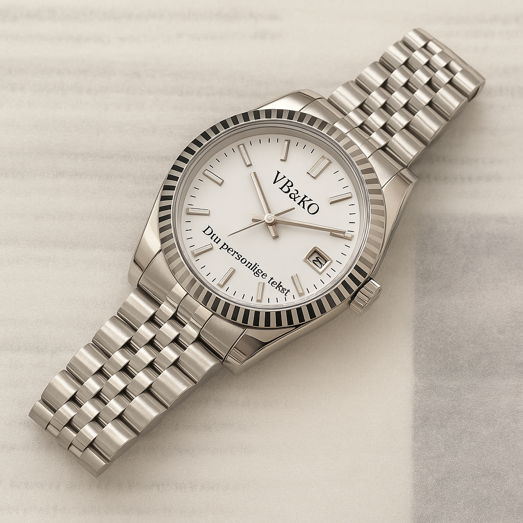 VB&KO Custom Automatic – Håndlaget herreklokke med personlig tekst