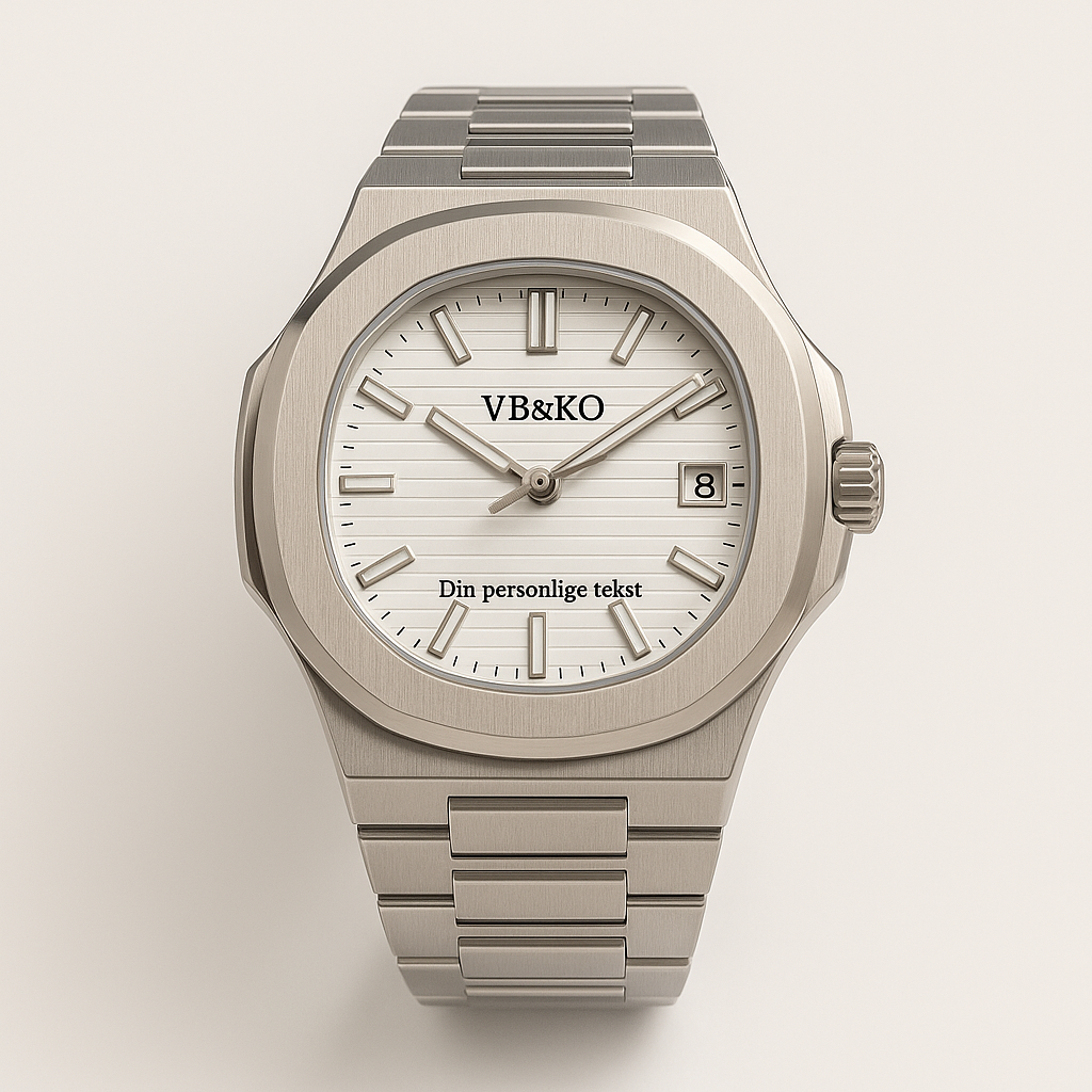 VB&KO Custom Automatic – Håndlaget herreklokke med personlig tekst