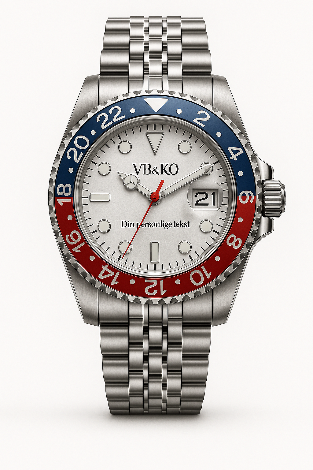 VB&KO Custom Automatic – Håndlaget herreklokke med personlig tekst